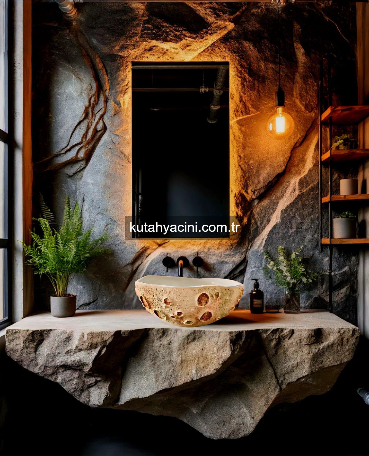 Porselen El Dekor Çinili Lavabo-101 İstenilen Ebatta 50-60cm ye Kadar yapılabilir
